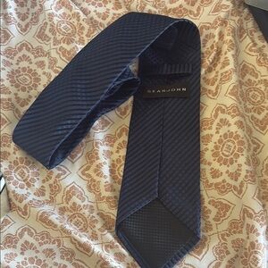Sean John Navy Striped Tie
